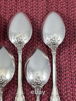 11 Sterling 5 O'Clock Spoons REVERE 1898 International Silver Mono With Cloth
