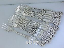 12 Sterling INTERNATIONAL Cocktail / Oyster Forks FRONTENAC no mono