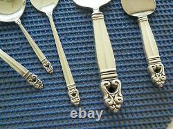 1939 International Royal Danish Sterling Silver Lot Of 5 Serving Pieces