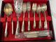 1950's Blossom Time International Sterling Silver Flatware Set, 50 Pieces