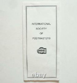 1977 Int'l Society of Postmasters 50 Sterling Silver Greatest Stamps Ingots COA