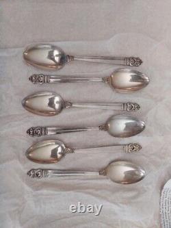 28 piece set of international royal Danish sterling silver flatware