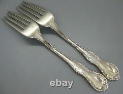 2 Antique International Sterling Silver JOAN OF ARC Dinner Forks No Monograms