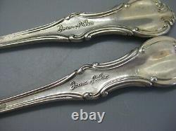 2 Antique International Sterling Silver JOAN OF ARC Salad Forks No Monograms