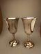2 International Lord Saybrook Sterling Silver Goblets 6-1/2 P664