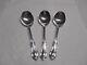 3 International Joan Of Arc Sterling Silver 6 Round Soup Spoons No Mono