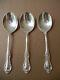 3 International Sterling Silver Joan Of Arc 6 Round Cream Soup Spoons No Mono