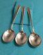 3 International Sterling Silver Soup Spoons, Enchantress 6-3/8 Long Art Deco