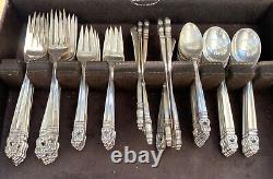 4366g INTERNATIONAL STERLING SILVER ROYAL DANISH FLATWARE SERVICE FOR 12 WithBOX