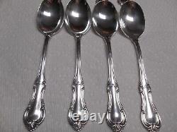 4 International Joan of Arc Sterling Silver 6 5/8 Oval/Place Spoons NO MONO