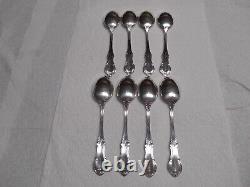 4 International Joan of Arc Sterling Silver 6 5/8 Oval/Place Spoons NO MONO