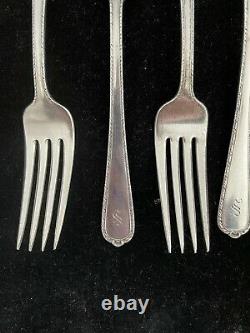 4 International Sterling Silver 1927 Pine Tree Forks 7 3/4