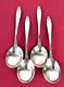 4 Prelude Sterling Silver Cream Soup Spoons 6.5 By International Silver No Mono