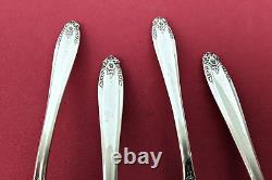 4 PRELUDE Sterling Silver Cream Soup Spoons 6.5 by International Silver No Mono