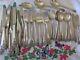 50 Pc International Sterling Silver Flatware Set, 1949 Queens Lace