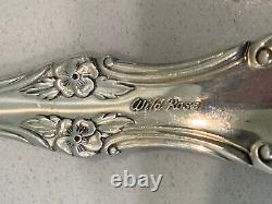 5 International Sterling Silver Teaspoons, Wild Rose 5 3/4 No Mono