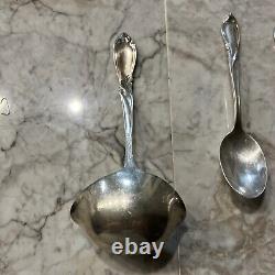 5 Teaspoons and 1 Ladle INTERNATIONAL STERLING RHAPSODY teaspoons measure 6