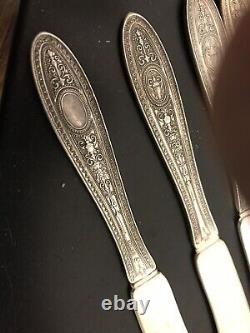 6 International Sterling Silver Solid Butter Knives No Mono