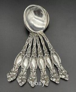 6 Pc Frontenac By International Sterling Silver Bouillon Spoons No Monograms 5