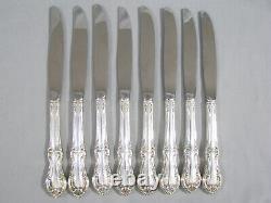 8 International Silver Joan Of Arc Sterling Handle Dinner Knives 9 1/8