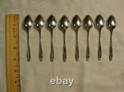 8 Vintage International Sterling Silver Prelude Demitasse Spoons