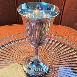 8 water goblets LORD SAYBROOK by International 6.625 in sterling silver NO mono