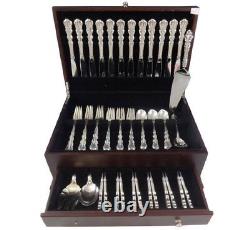Angelique by International Sterling Silver Flatware Set For 12 Service 64 Pieces