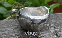 Antique Arts & Crafts International Sterling Silver Hammered Designed Creamer