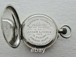 Antique IWC International Solid Silver Pocket Watch Original Box Working Rare