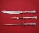Avalon By International Sterling Silver Roast Carving Set 3pc Hh Ws Heirloom