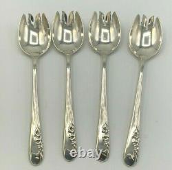 Blossom Time by International Sterling Silver set of 4 Ice Cream Forks 5.75