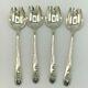 Blossom Time By International Sterling Silver Set Of 4 Ice Cream Forks 5.75