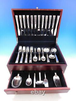 Continental by International Sterling Silver Flatware Service for 12 Set 66 pcs