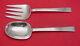 Continental By International Sterling Silver Salad Serving Set 2-pc As Huge 9