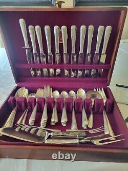Courtship by International Sterling Silver Flatware Set 82 pieces FREE SHIPPING
