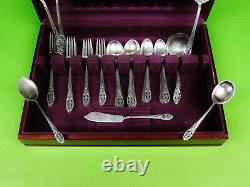 Crown Princess By Fine Arts International Sterling Silver Flatware, 54 p, S for8