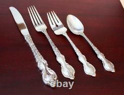 DuBARRY STERLING SILVER FLATWARE BY INTERNATIONAL SILVER CO. 48PIECES