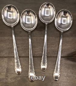 Enchantress by International Sterling Silver set of 4 Cream Soup Spoons 6.5