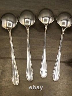 Enchantress by International Sterling Silver set of 4 Cream Soup Spoons 6.5