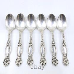 FRONTENAC by INTERNATIONAL Sterling Silver Set of 6 Demitasse Spoons NO MONOGRAM