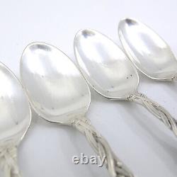 FRONTENAC by INTERNATIONAL Sterling Silver Set of 6 Demitasse Spoons NO MONOGRAM