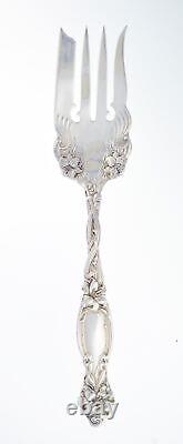 Frontenac By International Sterling Silver Large Solid Cold Meat Serving Fork 9