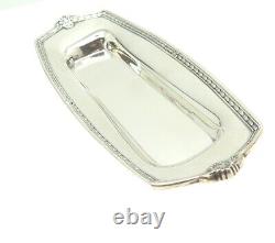 INTERNATIONAL 925 Sterling Silver Antique Art Deco Butter Bowl Tray