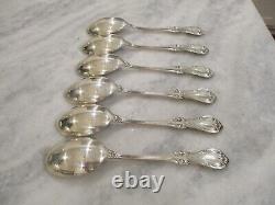 INTERNATIONAL SILVER WILD ROSE STERLING TABLESPOONS 6-3/4 SET(6) -270g NO MONO