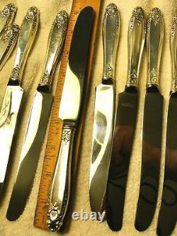 INTERNATIONAL STERLING PRELUDE, DINNER KNIVES excellent Condition