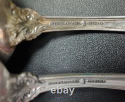 INTERNATIONAL STERLING SILVER 8 1/2 2 pc SALAD SET-RICHELIEU-NO MONO-FREE S/H