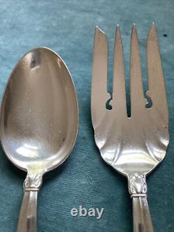 INTERNATIONAL Sterling Silver 9 EMPRESS Fork & Spoon SERVING SET