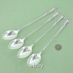 INTERNATIONAL Sterling Silver JOAN of ARC Four / 4 ICED Tea Spoons 7 3/8 lg