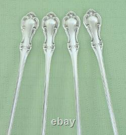 INTERNATIONAL Sterling Silver JOAN of ARC Four / 4 ICED Tea Spoons 7 3/8 lg