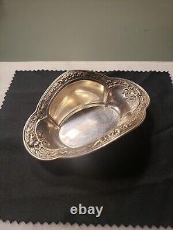 INTERNATIONAL Sterling Silver Nut or Candy Dishes ELEGANT REPOUSSE old DESIGN